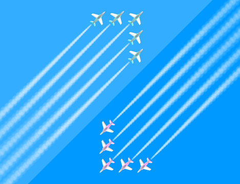 航空ショー　矢印2