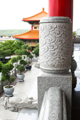 chinoiserie of Chinese architecture in temple
