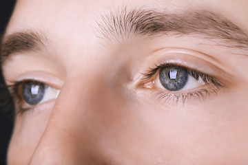 Obraz premium Male face close up