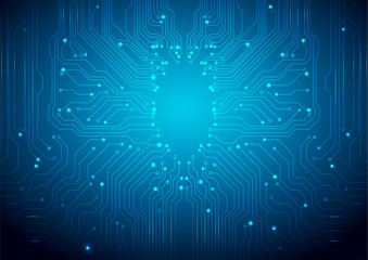 Technological vector background with a circuit board texture