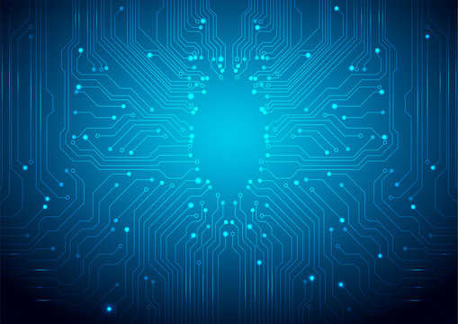 Technological vector background with a circuit board texture