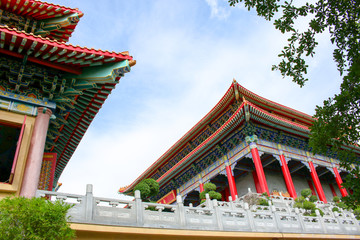 pavilion of Chinese temple as perspective