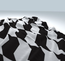 flag sao paulo sidewalk