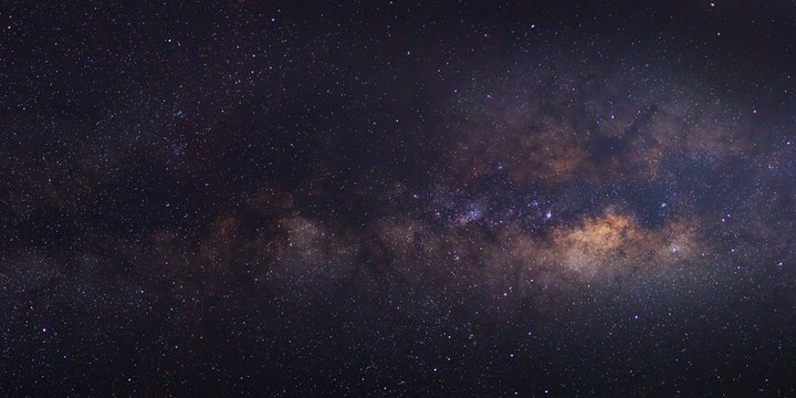 The Panorama Milky Way galaxy, Long exposure photograph