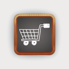 shopping cart doodle drawing