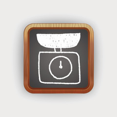 scale weight doodle drawing