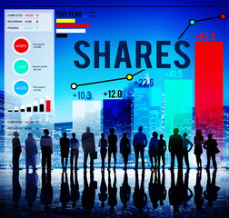 Shares Sharing Shareholder Corporate Concept