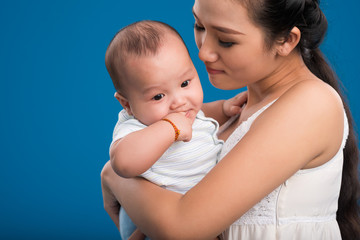 Mother with adorable little boy