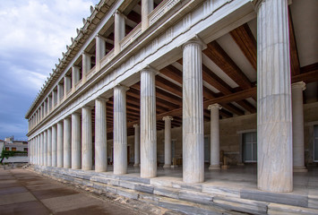 Fototapeta na wymiar Stoa of Attalos in Athens, Greece