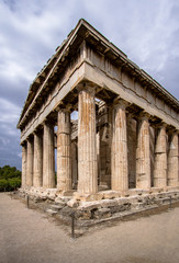 Naklejka premium Temple of Hephaestus in Ancient Agora, Athens, Greece