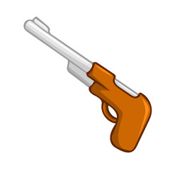 gun isolated illustration