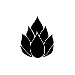lotus icon isolated illustration