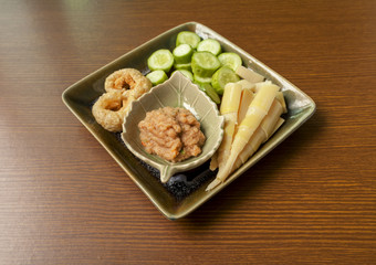 Thai appetizer, Crispy Pork Dipping paste 