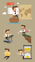 Set,Businessman Character