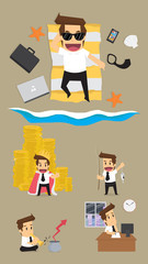 Set,Businessman Character