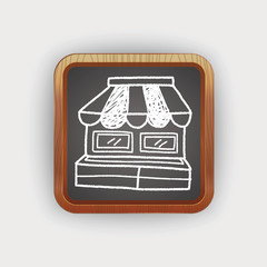 shop store doodle drawing