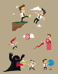 Set,Businessman Character