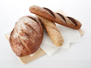 Different bread. Food background.