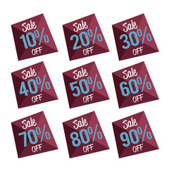 Percent OFF Discount Label Tag
