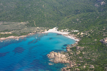 Fototapeta premium corse du sud, vue aérienne