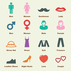 man and woman elements