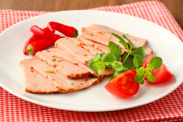 Sliced Leberkase