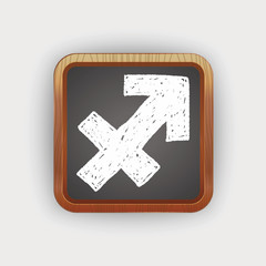 Obraz premium sagittariu Constellation doodle