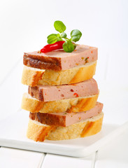 Leberkase sandwiches