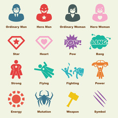 superhero elements © tulpahn
