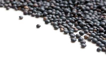 Beluga. Black lentil.