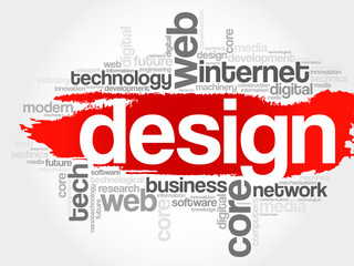 Design word cloud, business concept