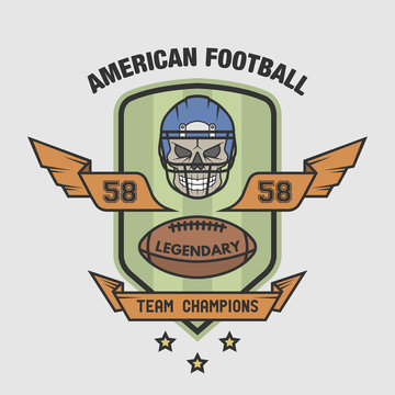 American football emblem.