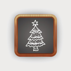 Christmas tree doodle