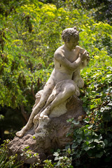 Fototapeta na wymiar Famous sculptur in the central park of Athens, Greece