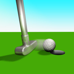 Golfschläger Minigolf Golfball GB