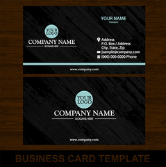 wood business card template