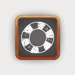 Obraz premium Lifebuoy doodle