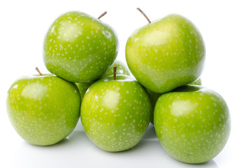Fresh green apples