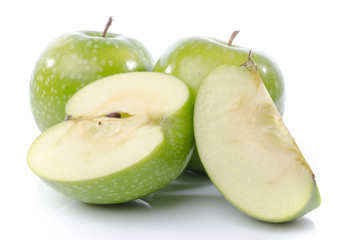 Fresh green apples