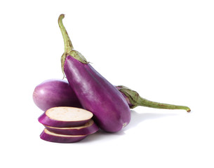Eggplant isolated on white background