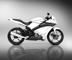 Obraz na płótnie Canvas Brandless Motorcycle Motorbike Vehicle Concept