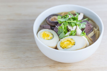 fish maw and chicken meat and mushroom