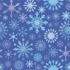 Fototapeta na wymiar Vector Snowflakes Pattern