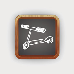 scooter doodle