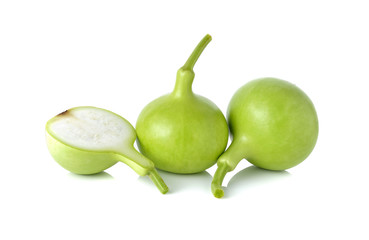 The Bottle Gourd, Calabash on white background