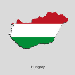 Map of Hungary for your design