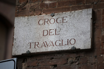 Croce del Travaglio in Siena
