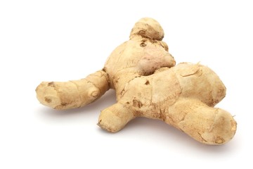 Ginger on White Background