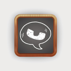 cell phone message doodle drawing