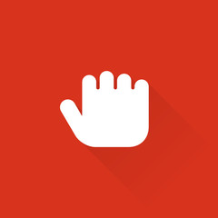 Obraz premium Flat Long Shadow Metro App